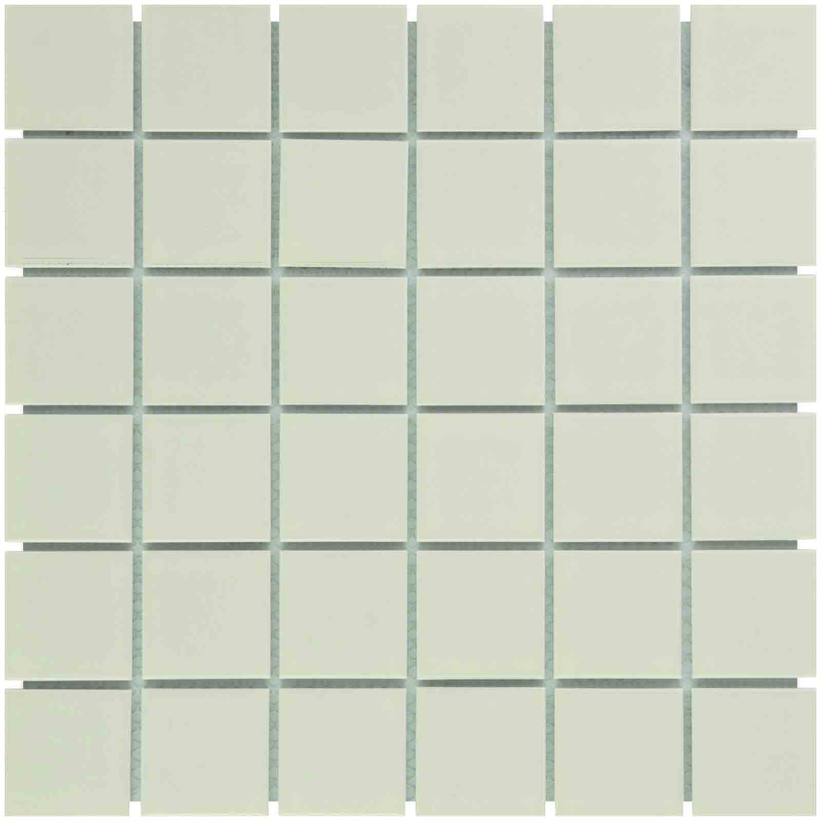 The Mosaic Factory Barcelona Mozaiek Tegel Vierkant - Extra Wit Porselein Geglazuurd 309x309 mm - Originele artikel