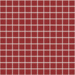 The Mosaic Factory Barcelona Mozaiek Tegel Vierkant - Rood Porselein Geglazuurd 300x300 mm