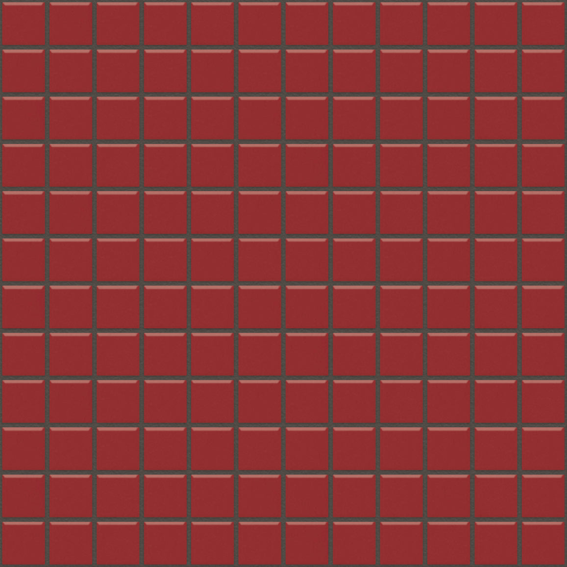 The Mosaic Factory Barcelona Mozaiek Tegel Vierkant - Rood Porselein Geglazuurd 300x300 mm