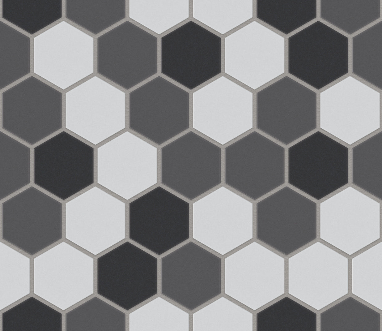 The Mosaic Factory London Mozaiek Tegel Hexagon - Contrast Mix Ongeglazuurd, R11 281x325 mm