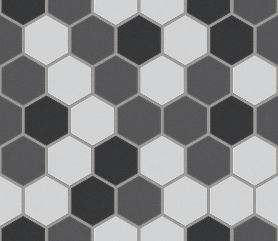 The Mosaic Factory London Mozaiek Tegel Hexagon - Contrast Mix Ongeglazuurd, R11 281x325 mm