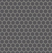 The Mosaic Factory London Mozaiek Tegel Hexagon - Donker Grijs Porselein Ongeglazuurd, R11 260x300 mm