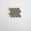 The Mosaic Factory London Mozaiek Tegel Hexagon - Donker Grijs Porselein Ongeglazuurd, R11 260x300 mm