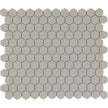 The Mosaic Factory London Mozaiek Tegel Hexagon - Grijs Porselein Ongeglazuurd, R11 260x300 mm