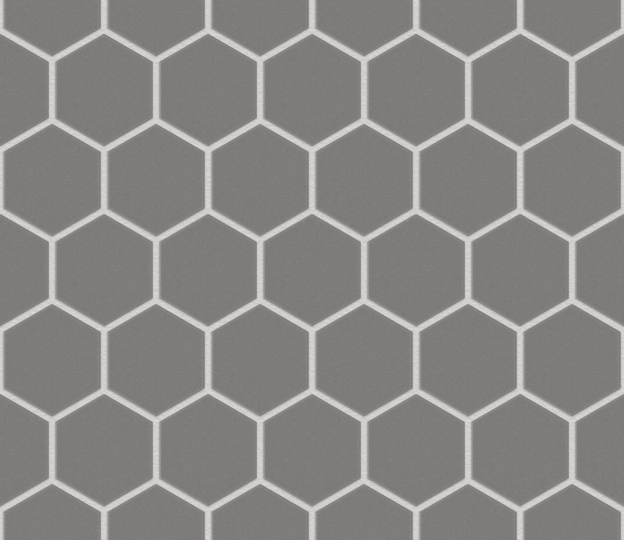 The Mosaic Factory London Mozaiek Tegel Hexagon - Grijs Porselein Ongeglazuurd, R11 281x325 mm