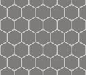 The Mosaic Factory London Mozaiek Tegel Hexagon - Grijs Porselein Ongeglazuurd, R11 281x325 mm