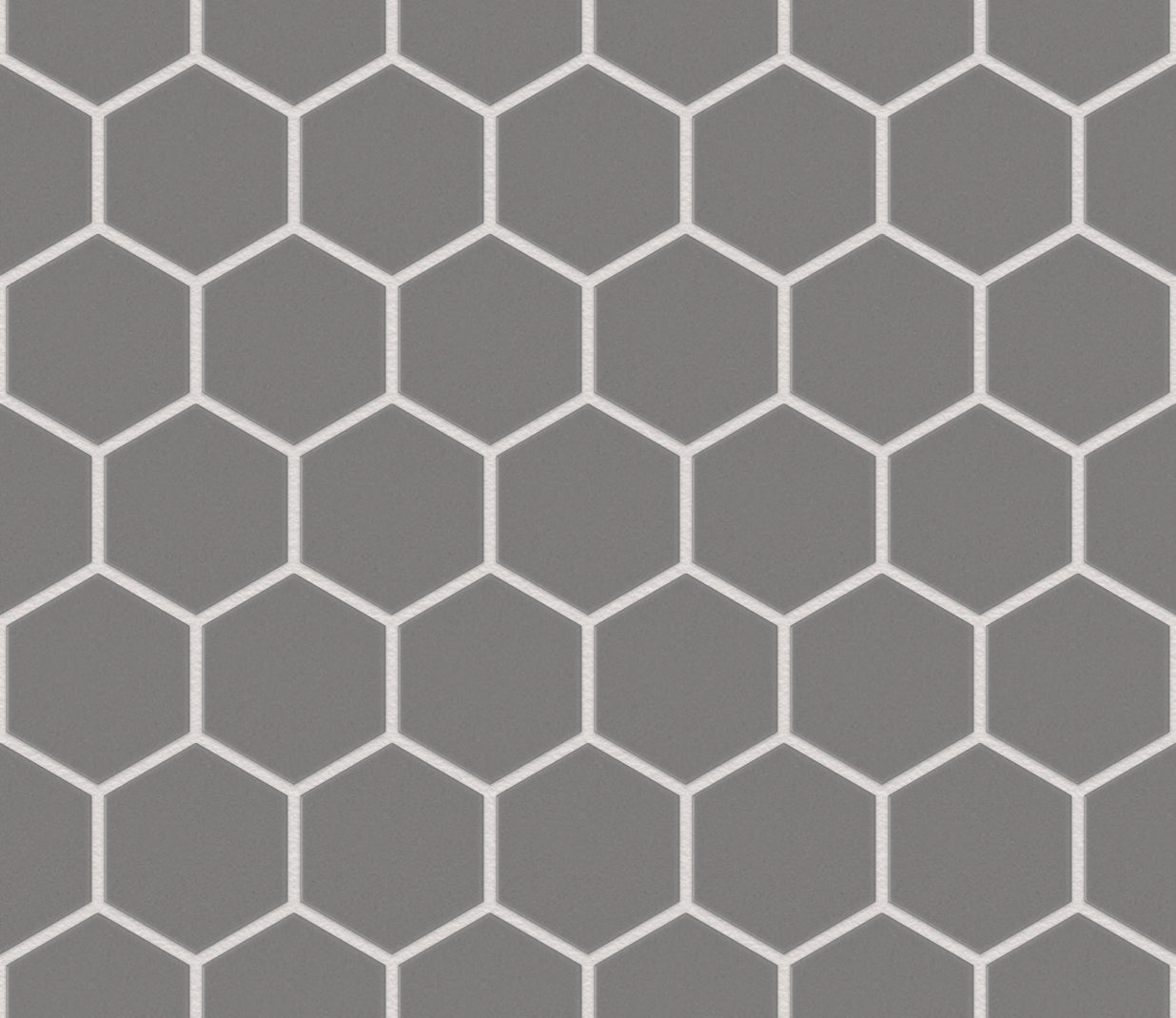The Mosaic Factory London Mozaiek Tegel Hexagon - Grijs Porselein Ongeglazuurd, R11 281x325 mm