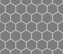 The Mosaic Factory London Mozaiek Tegel Hexagon - Grijs Porselein Ongeglazuurd, R11 281x325 mm