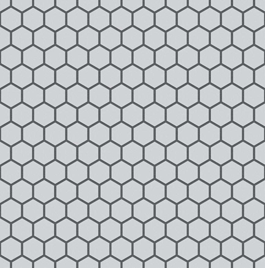 The Mosaic Factory London Mozaiek Tegel Hexagon - Super Wit Porselein Ongeglazuurd, R11 260x300 mm