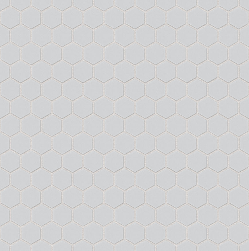 The Mosaic Factory London Mozaiek Tegel Hexagon - Super Wit Porselein Ongeglazuurd, R11 260x300 mm