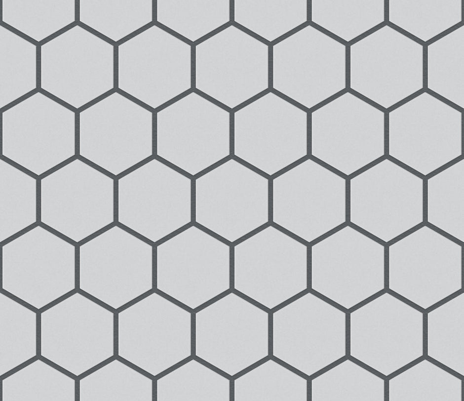 The Mosaic Factory London Mozaiek Tegel Hexagon - Super Wit Porselein Ongeglazuurd, R11 281x325 mm