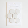 The Mosaic Factory London Mozaiek Tegel Hexagon - Super Wit Porselein Ongeglazuurd, R11 281x325 mm