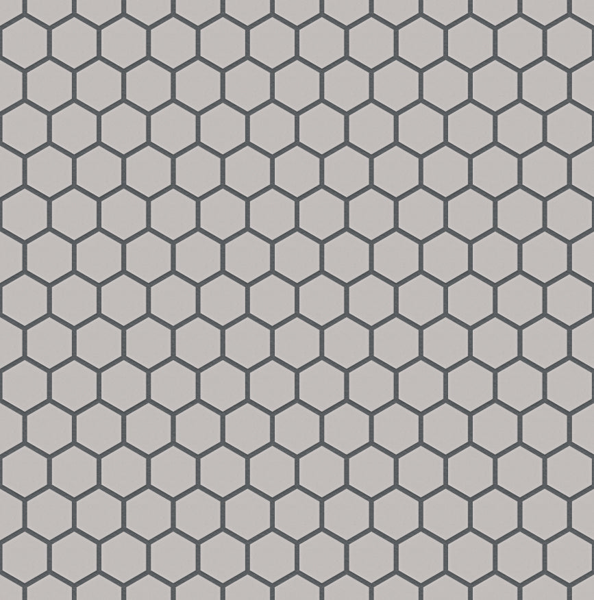 The Mosaic Factory London Mozaiek Tegel Hexagon - Wit Porselein Ongeglazuurd, R11 260x300 mm