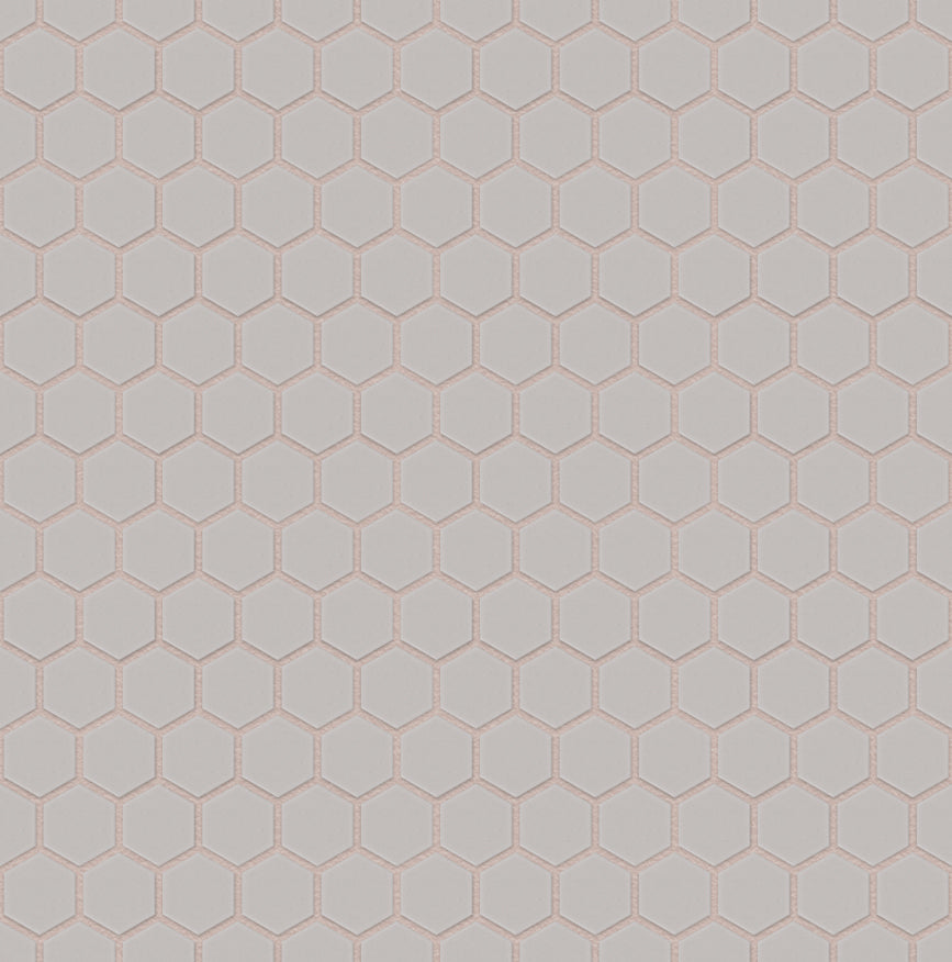 The Mosaic Factory London Mozaiek Tegel Hexagon - Wit Porselein Ongeglazuurd, R11 260x300 mm