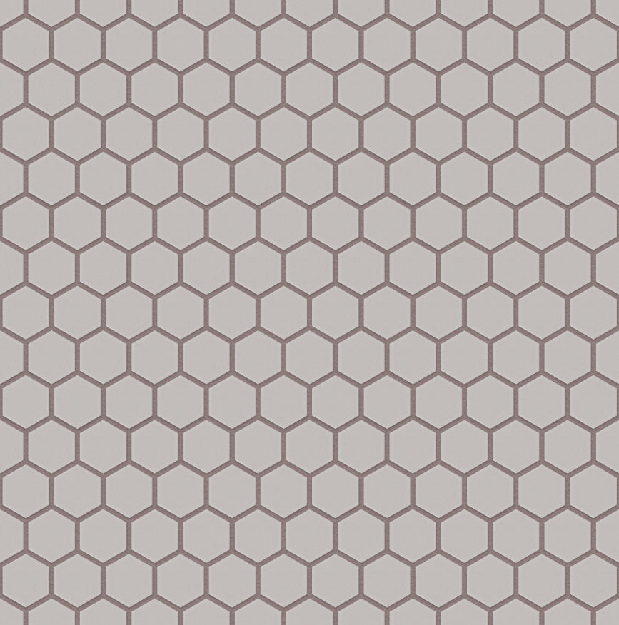 The Mosaic Factory London Mozaiek Tegel Hexagon - Wit Porselein Ongeglazuurd, R11 260x300 mm