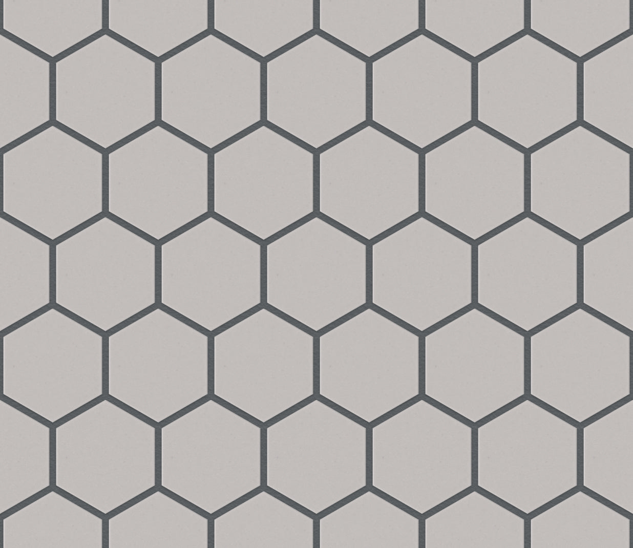 The Mosaic Factory London Mozaiek Tegel Hexagon - Wit Porselein Ongeglazuurd, R11 281x325 mm