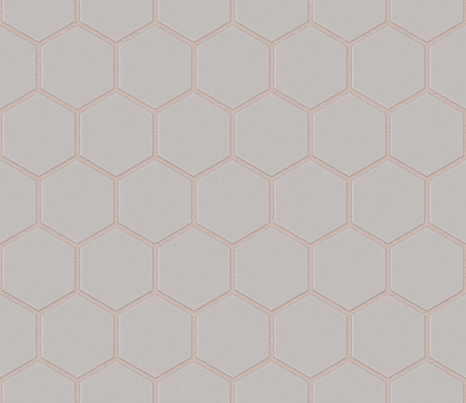 The Mosaic Factory London Mozaiek Tegel Hexagon - Wit Porselein Ongeglazuurd, R11 281x325 mm