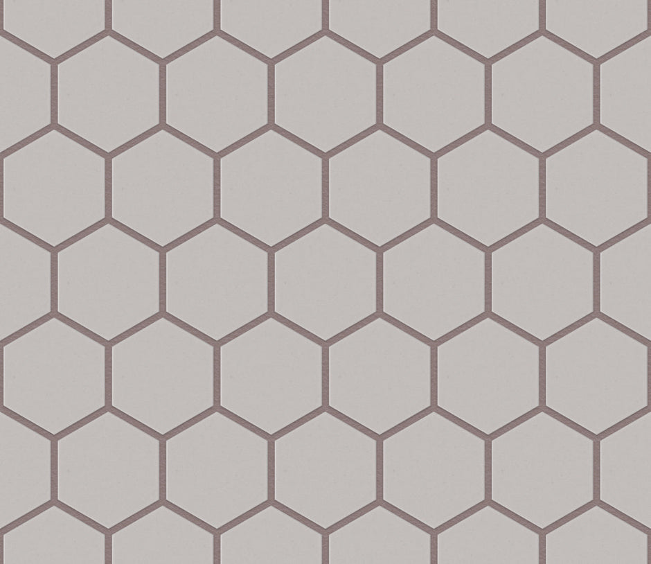 The Mosaic Factory London Mozaiek Tegel Hexagon - Wit Porselein Ongeglazuurd, R11 281x325 mm