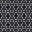 The Mosaic Factory London Mozaiek Tegel Hexagon - Zwart Porselein Ongeglazuurd, R11 260x300 mm