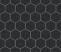 The Mosaic Factory London Mozaiek Tegel Hexagon - Zwart Porselein Ongeglazuurd, R11 281x325 mm