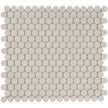 The Mosaic Factory London Mozaiek Tegel Rond - Wit Porselein Ongeglazuurd, R11 315x294 mm