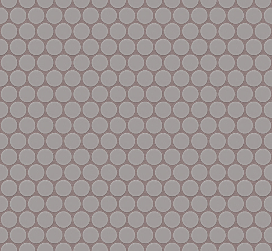 The Mosaic Factory London Mozaiek Tegel Rond - Wit Porselein Ongeglazuurd, R11 315x294 mm