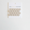 The Mosaic Factory London Mozaiek Tegel Rond - Wit Porselein Ongeglazuurd, R11 315x294 mm