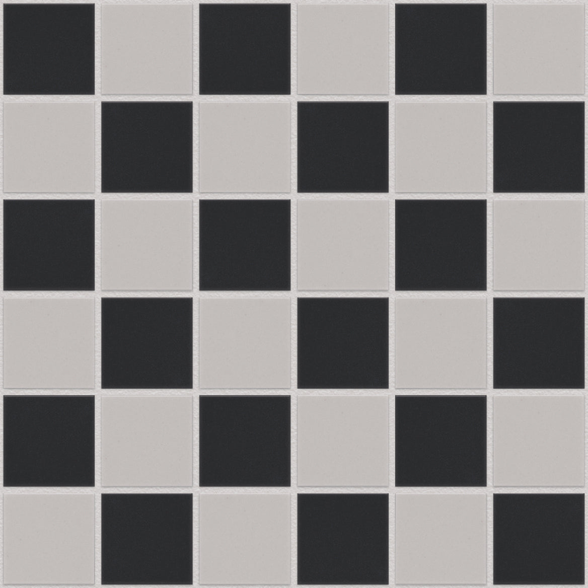 The Mosaic Factory London Mozaiek Tegel Vierkant - Dambord Mix Porselein Ongeglazuurd, R11 309x309 mm