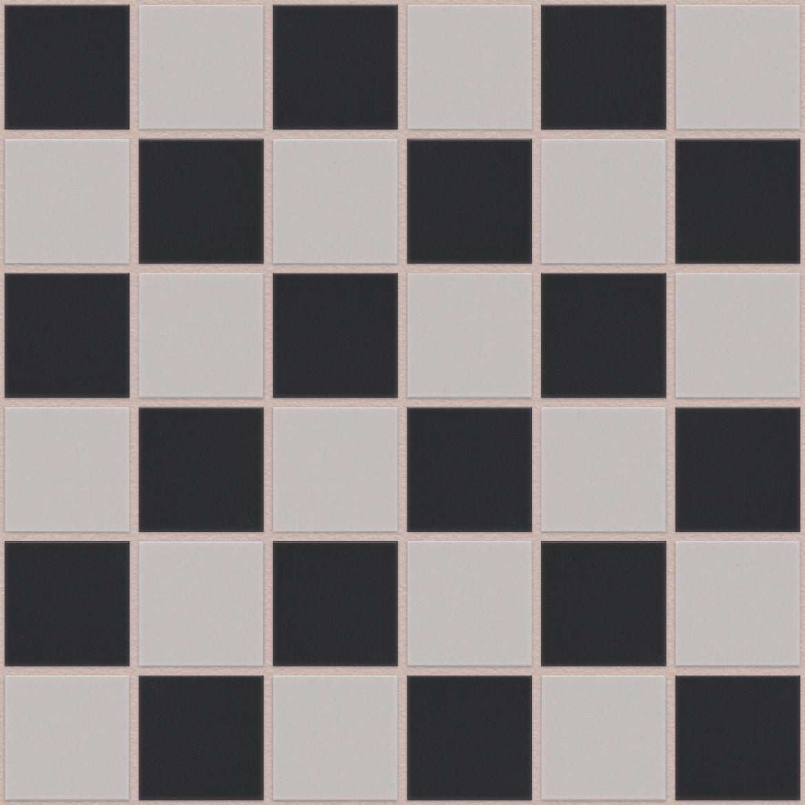 The Mosaic Factory London Mozaiek Tegel Vierkant - Dambord Mix Porselein Ongeglazuurd, R11 309x309 mm
