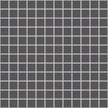 The Mosaic Factory London Mozaiek Tegel Vierkant - Donker Grijs Porselein Ongeglazuurd, R11 300x300 mm