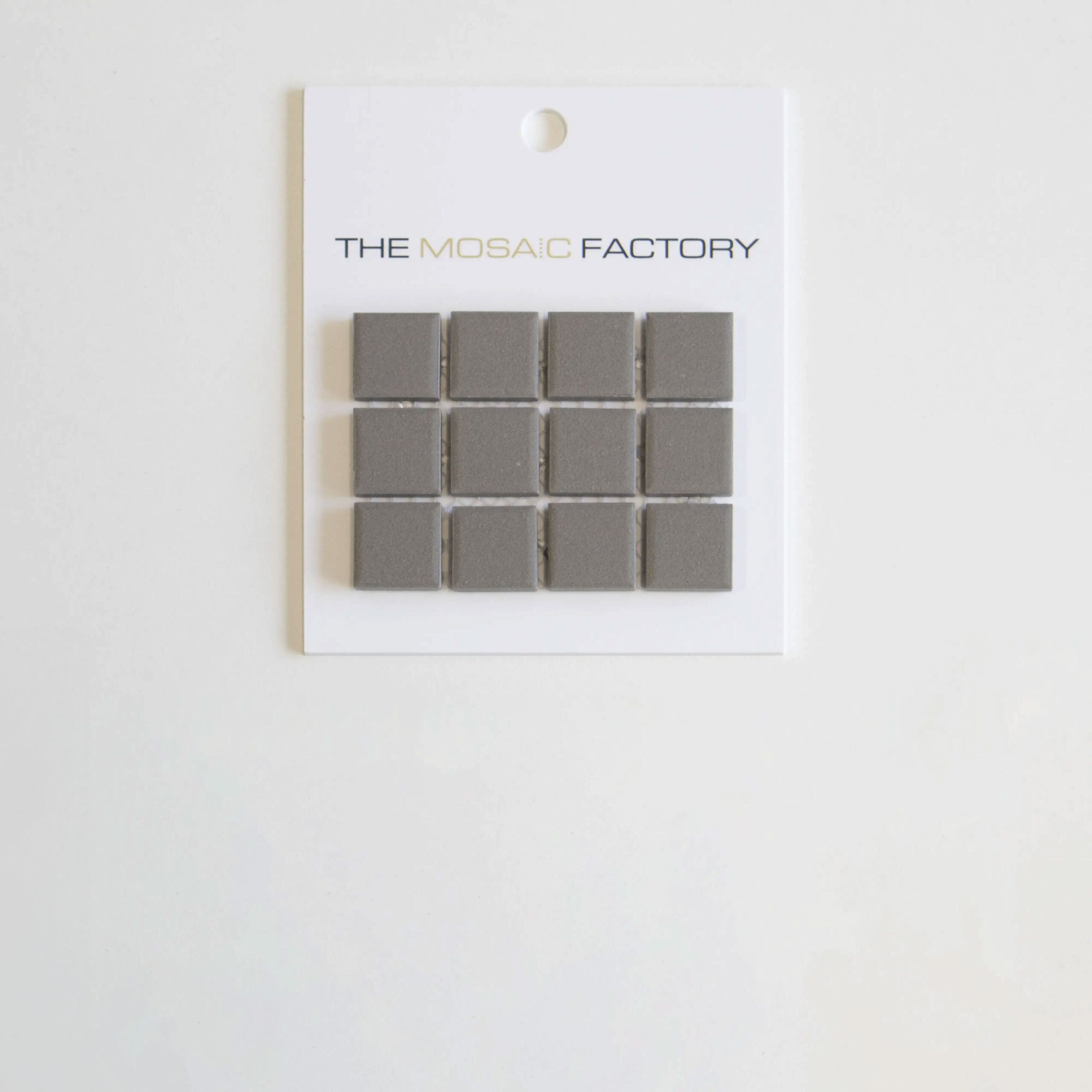 The Mosaic Factory London Mozaiek Tegel Vierkant - Donker Grijs Porselein Ongeglazuurd, R11 300x300 mm