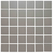 The Mosaic Factory London Mozaiek Tegel Vierkant - Donker Grijs Porselein Ongeglazuurd, R11 309x309 mm