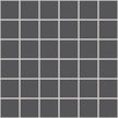 The Mosaic Factory London Mozaiek Tegel Vierkant - Donker Grijs Porselein Ongeglazuurd, R11 309x309 mm