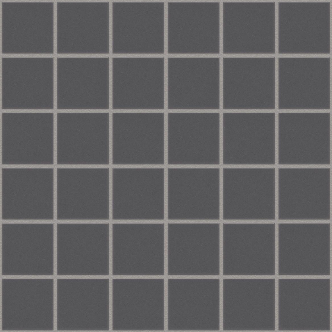 The Mosaic Factory London Mozaiek Tegel Vierkant - Donker Grijs Porselein Ongeglazuurd, R11 309x309 mm