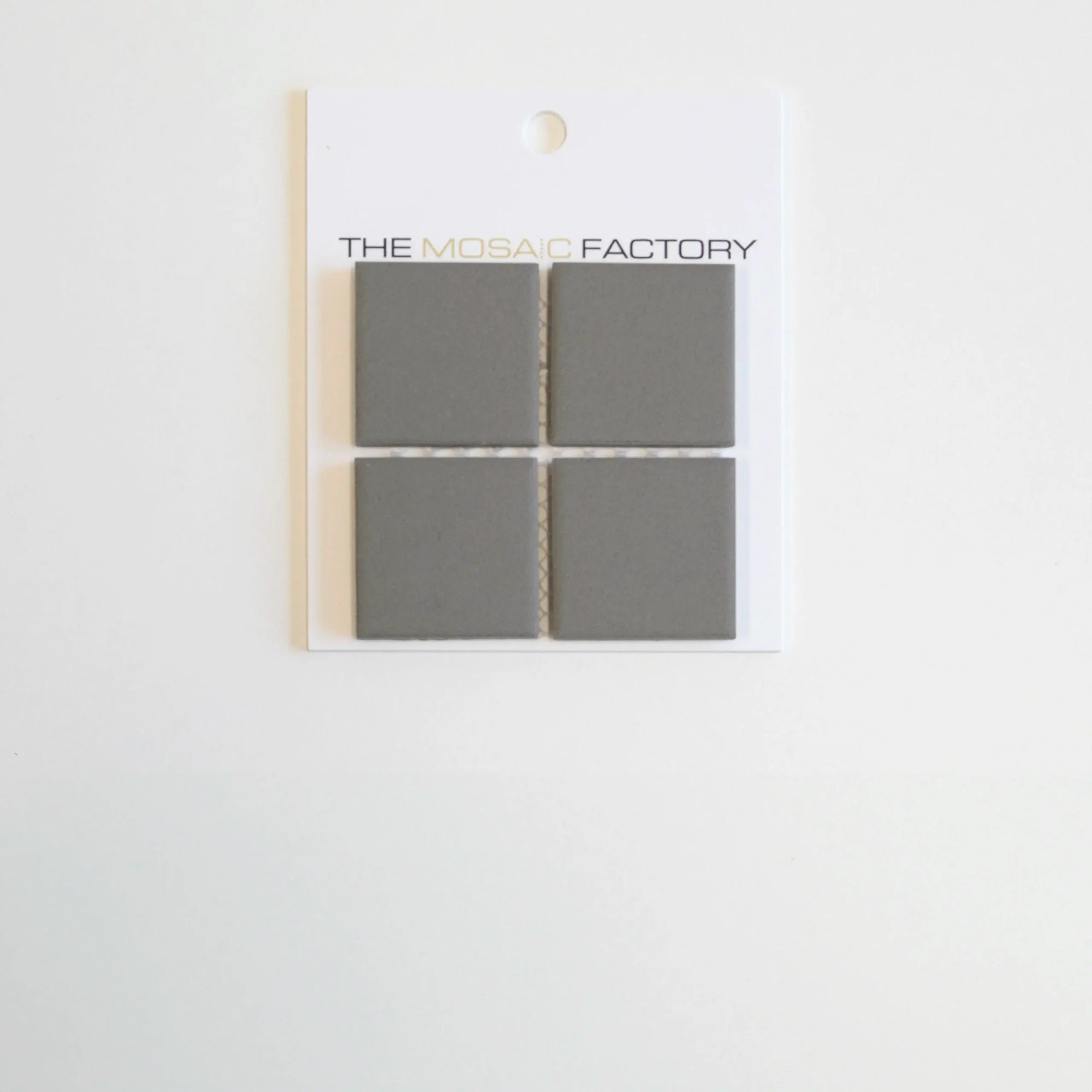 The Mosaic Factory London Mozaiek Tegel Vierkant - Donker Grijs Porselein Ongeglazuurd, R11 309x309 mm