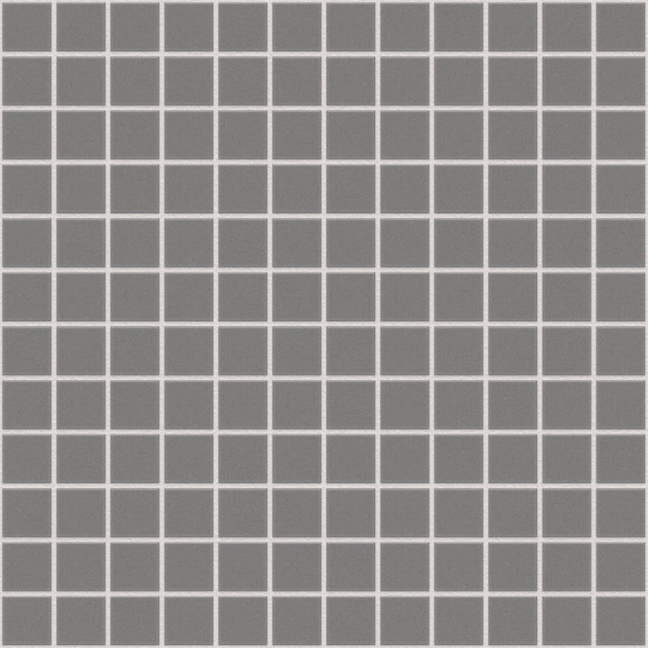 The Mosaic Factory London Mozaiek Tegel Vierkant - Grijs Porselein Ongeglazuurd, R11 300x300 mm