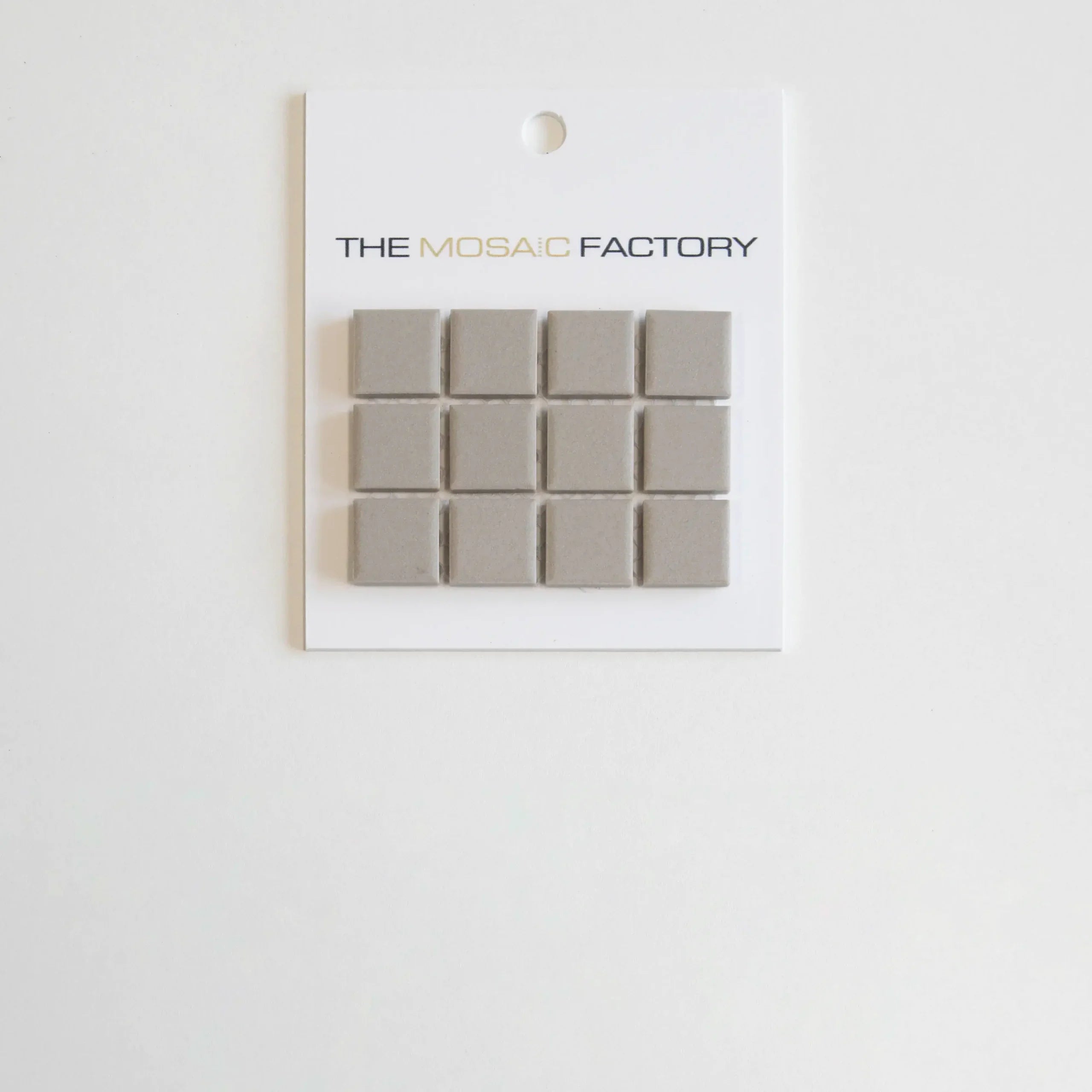 The Mosaic Factory London Mozaiek Tegel Vierkant - Grijs Porselein Ongeglazuurd, R11 300x300 mm