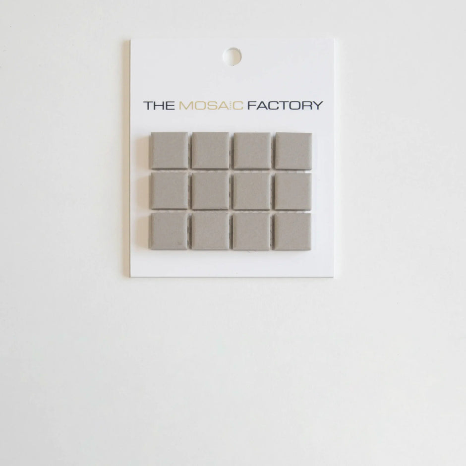 The Mosaic Factory London Mozaiek Tegel Vierkant - Grijs Porselein Ongeglazuurd, R11 300x300 mm