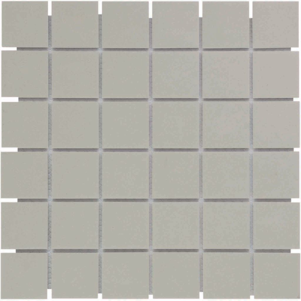 The Mosaic Factory London Mozaiek Tegel Vierkant - Grijs Porselein Ongeglazuurd, R11 309x309 mm