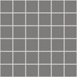The Mosaic Factory London Mozaiek Tegel Vierkant - Grijs Porselein Ongeglazuurd, R11 309x309 mm
