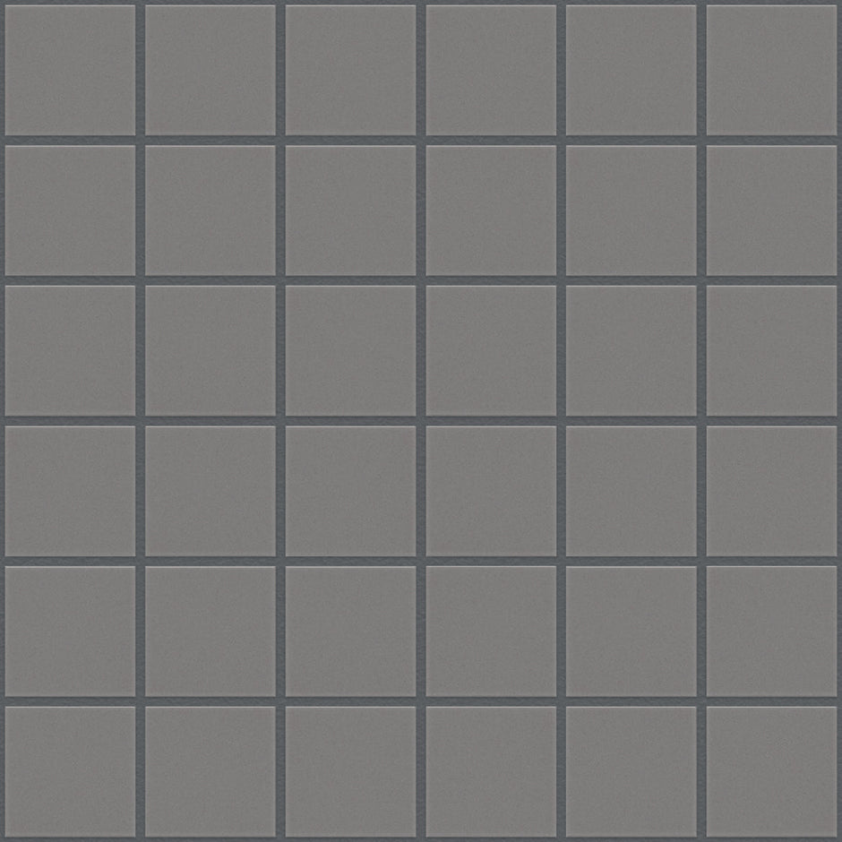 The Mosaic Factory London Mozaiek Tegel Vierkant - Grijs Porselein Ongeglazuurd, R11 309x309 mm
