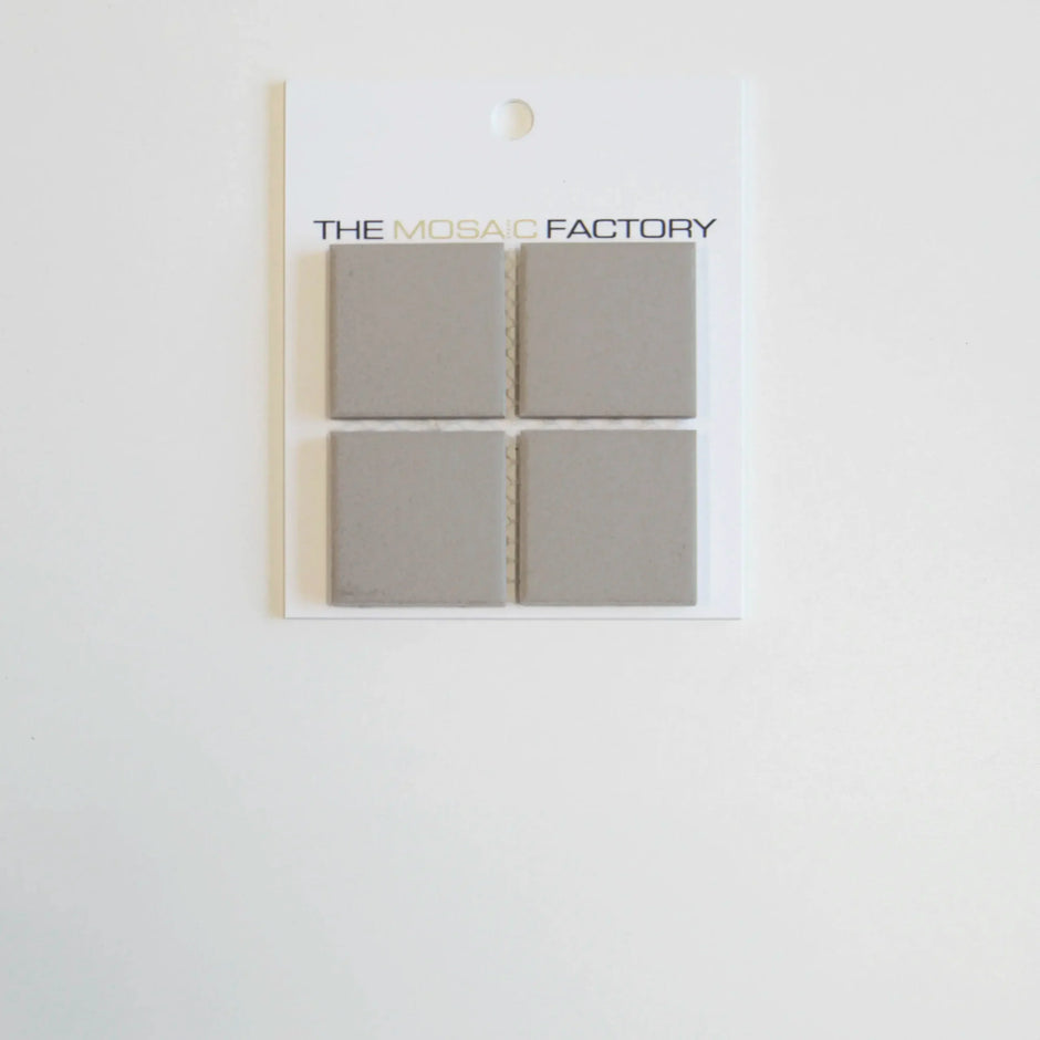 The Mosaic Factory London Mozaiek Tegel Vierkant - Grijs Porselein Ongeglazuurd, R11 309x309 mm