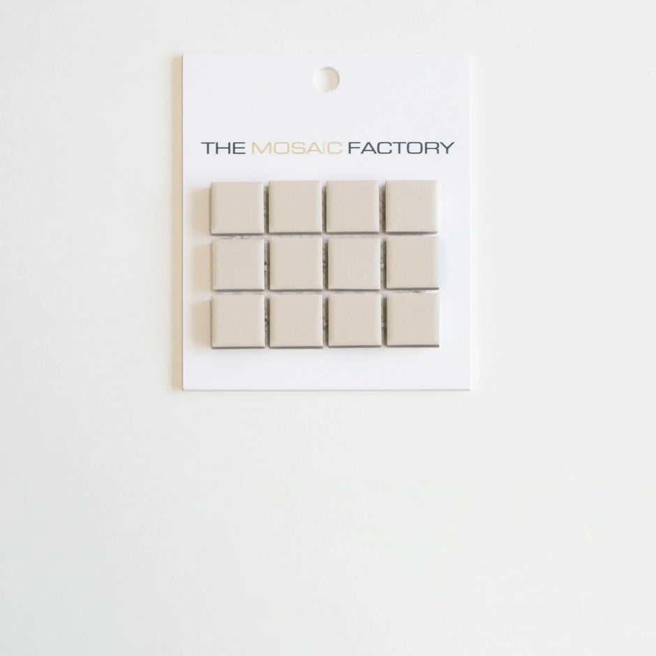 The Mosaic Factory London Mozaiek Tegel Vierkant - Porselein Wit Ongeglazuurd, R11 309x309 mm