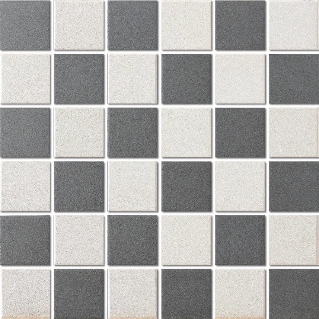The Mosaic Factory London Mozaiek Tegel Vierkant - Schaakbord Porselein Ongeglazuurd, R11 309x309 mm