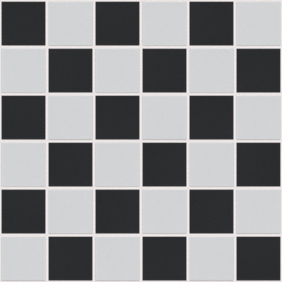 The Mosaic Factory London Mozaiek Tegel Vierkant - Schaakbord Porselein Ongeglazuurd, R11 309x309 mm