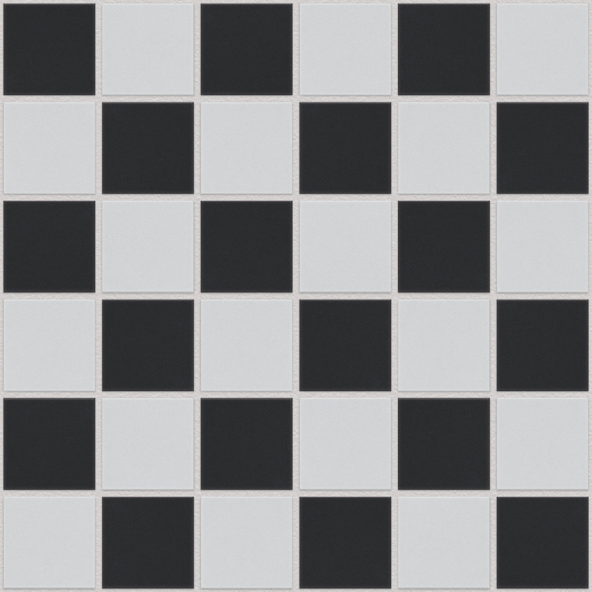 The Mosaic Factory London Mozaiek Tegel Vierkant - Schaakbord Porselein Ongeglazuurd, R11 309x309 mm