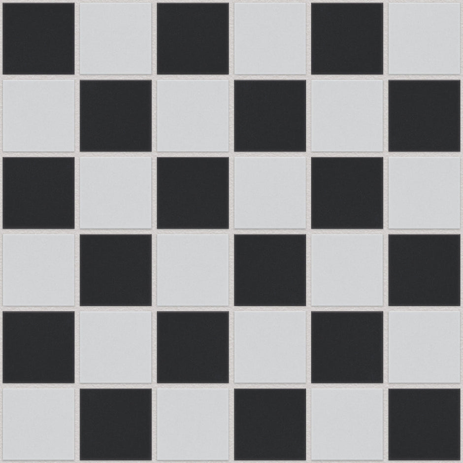The Mosaic Factory London Mozaiek Tegel Vierkant - Schaakbord Porselein Ongeglazuurd, R11 309x309 mm