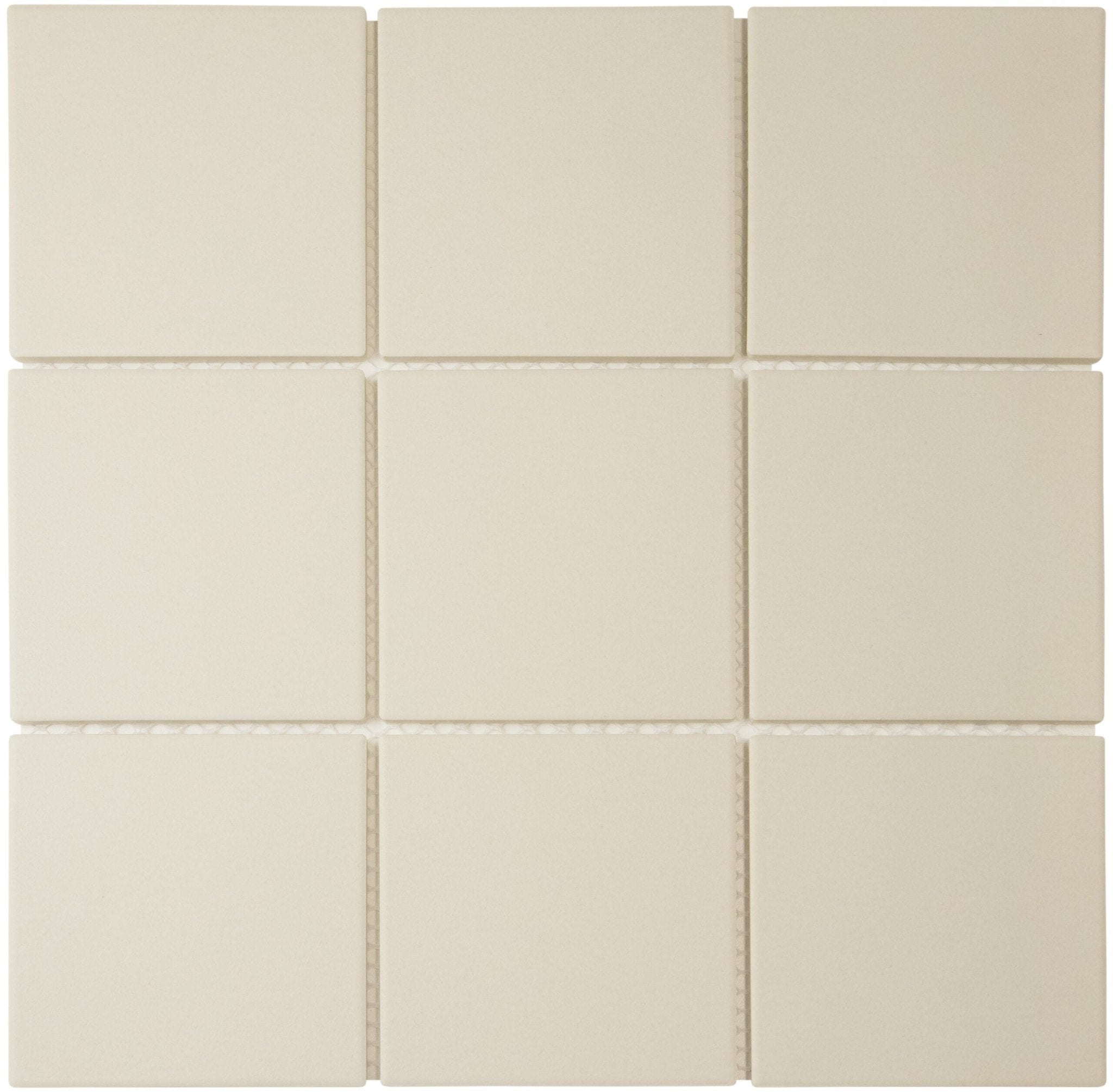 The Mosaic Factory London Mozaiek Tegel Vierkant - Wit Porselein Ongeglazuurd, R11 95x95x6 mm