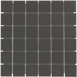 The Mosaic Factory London Mozaiek Tegel Vierkant - Zwart Porselein Ongeglazuurd, R11 309x309 mm