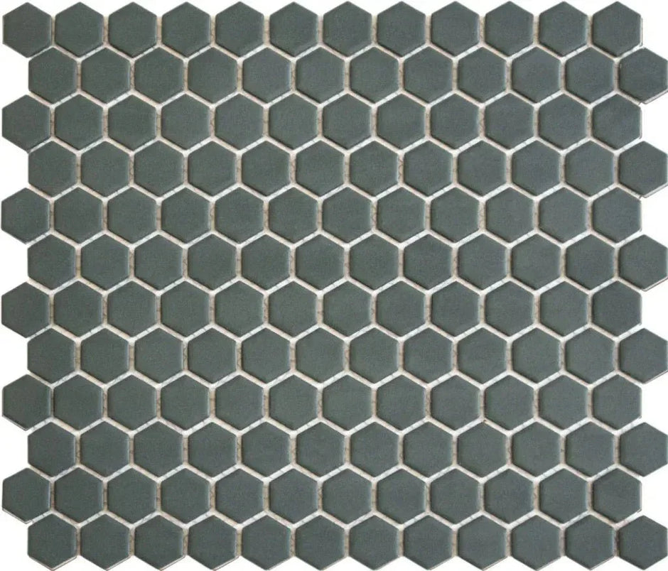 The Mosaic Factory Mozaïek Tegel Camo Green Matt Hexagons - 23x26mm